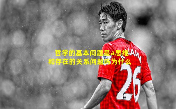 哲学的基本问题是a思维和存在的关系问题吗为什么