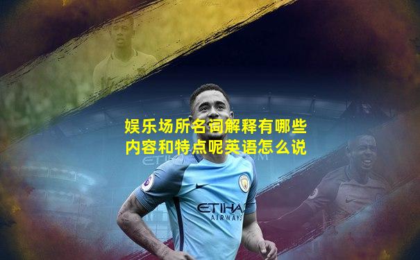 娱乐场所名词解释有哪些内容和特点呢英语怎么说