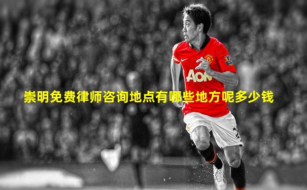 崇明免费律师咨询地点有哪些地方呢多少钱