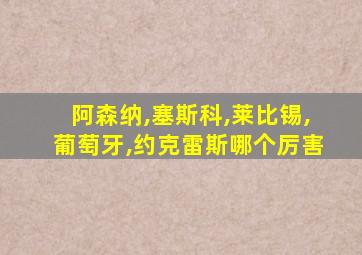 阿森纳,塞斯科,莱比锡,葡萄牙,约克雷斯哪个厉害